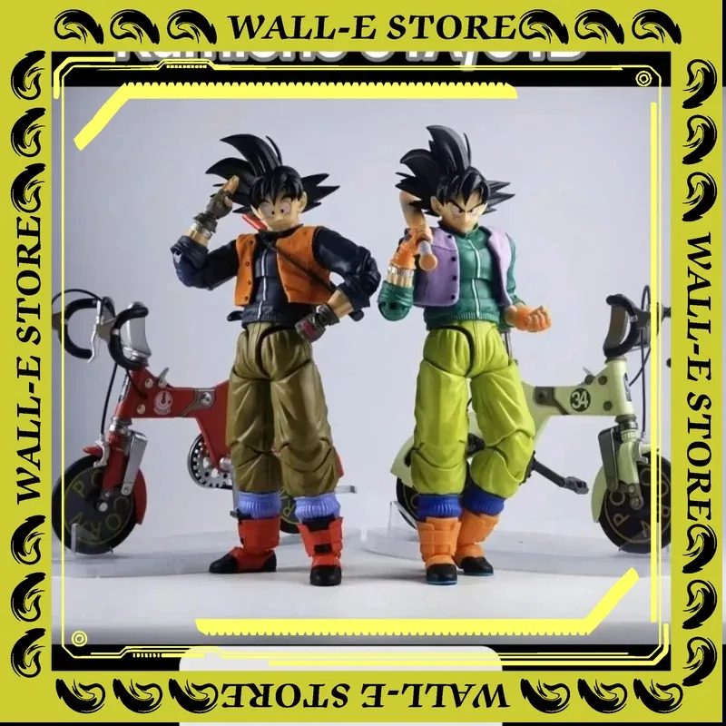 In Stock Tonsenarttoys Kamione Dragon Ball Z SHF Super Saiyan SSJ Fly Page Son Goku Ride Bike Dragon Anime Action Figures Toys