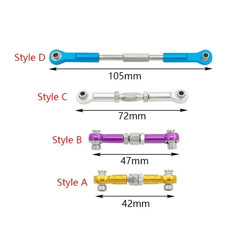 แกนเซอร์โวอลูมิเนียมอัลลอยด์สำหรับ HSP 94111/94188อัพเกรด mobil RC อุปกรณ์อะไหล่ก้านเซอร์โวสำหรับ HSP