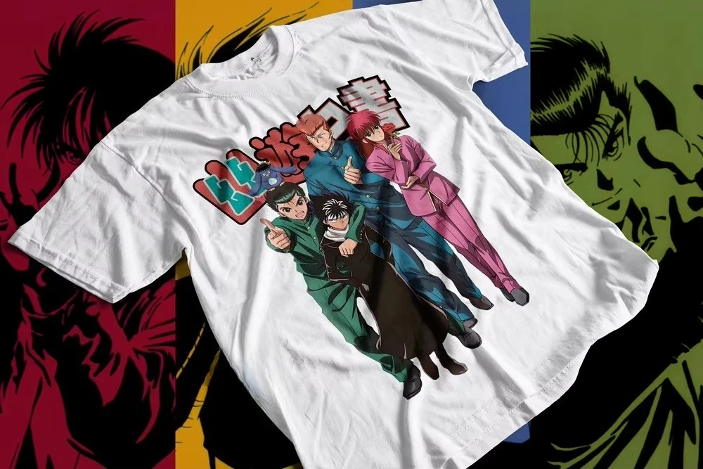 YU YU HAKUSHO Vintage Special Unisex T-shirt Anime Shirt Soft Tee All Size Short Sleeve Summer Cotton Graphic Streetwear Manga