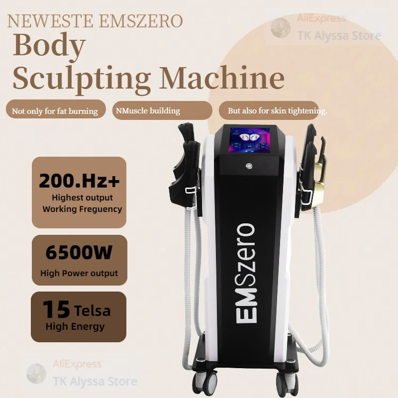

EMSzero 6500 Вт 200 Гц 15T HIEMT стимуляция мышц NEO 6500 Вт RF машина оборудование для моделирования тела сжигание жира для похудения