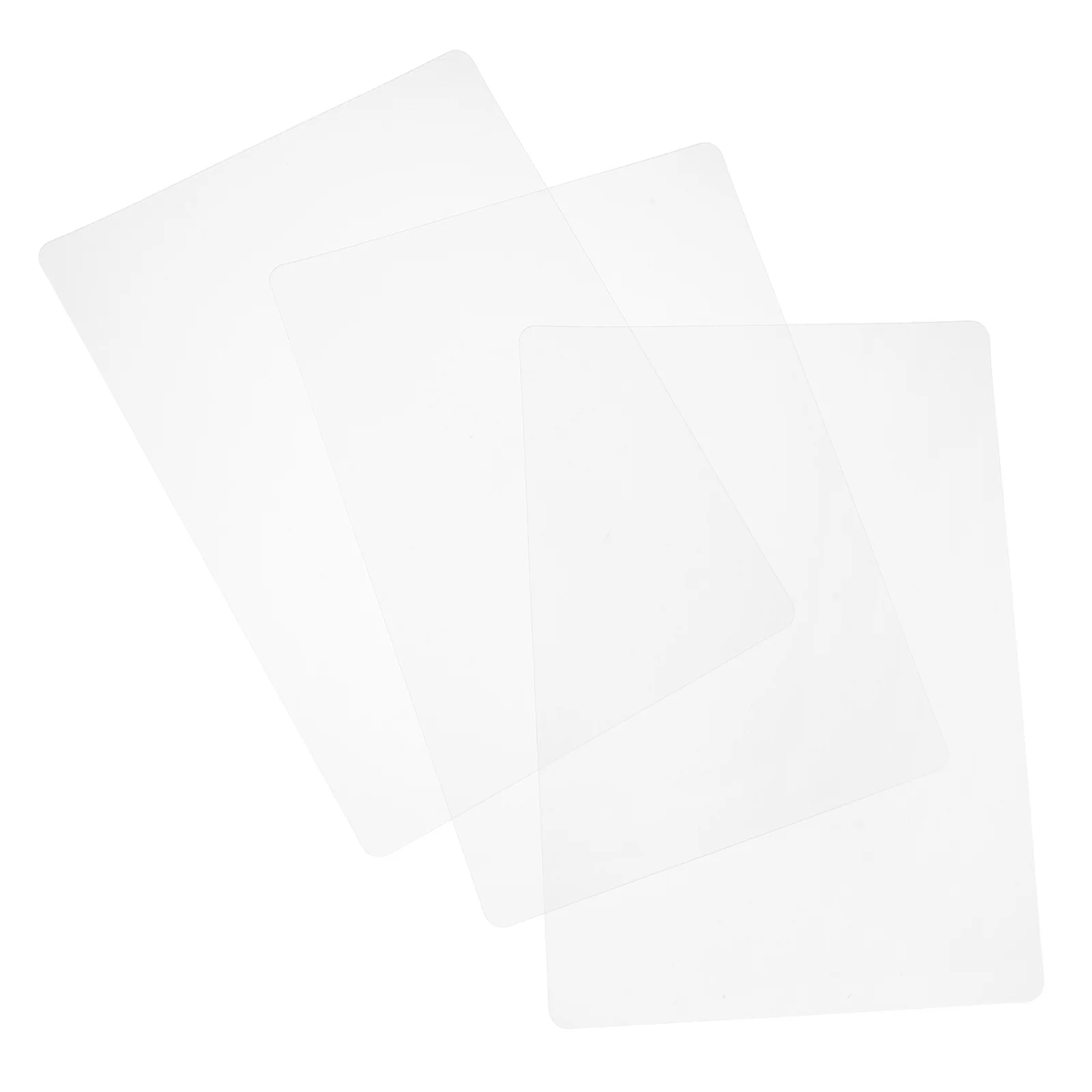 3Pcs Anti-Slip Transparent Sketch Mat Smooth Writing Board for School Office Home Lightweight Durable Portable