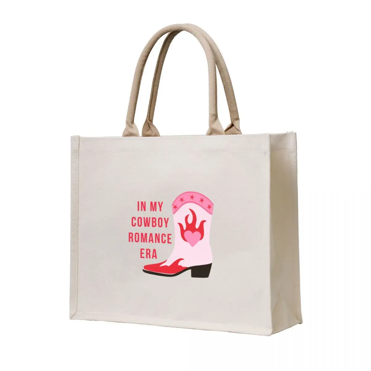 

in my cowboy romance era, western romance novel, cowgirl boots, spicy booktok reader vibes, cowboy book boyfriend Tote Bag