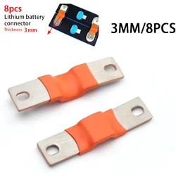 2mm 3mm Thick Flexible Busbar M6 Posts Straps 74mm Hole Central Pitch Connector Clip Contact For LiFePO4 280Ah Battery Cells