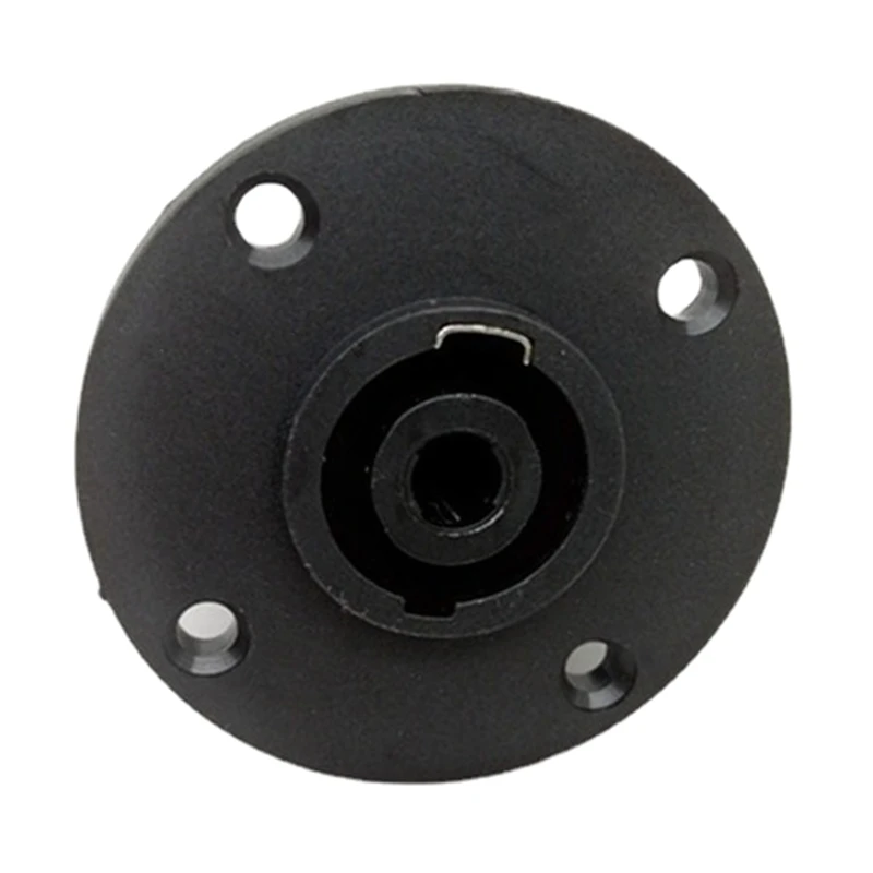 Female 4  Type   Round Speaker  Plate with Metal Insert  Panel Mount