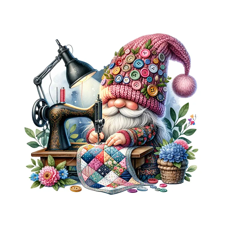 

Cartoon Gnome Wall Decal, Removable Vinyl Sticker for Bedroom and Living Room, , Self-Adhesive Art Decor CM62