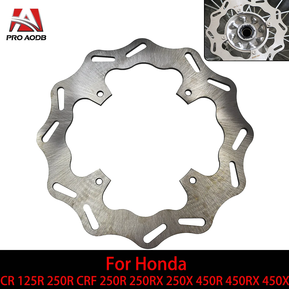 

Motorcycle 240MM Front Rear Brake Discs Rotors For HONDA CR 125R 250R CRF 250R 250RX 250X 450R 450RX 450X Etc Model Accessories