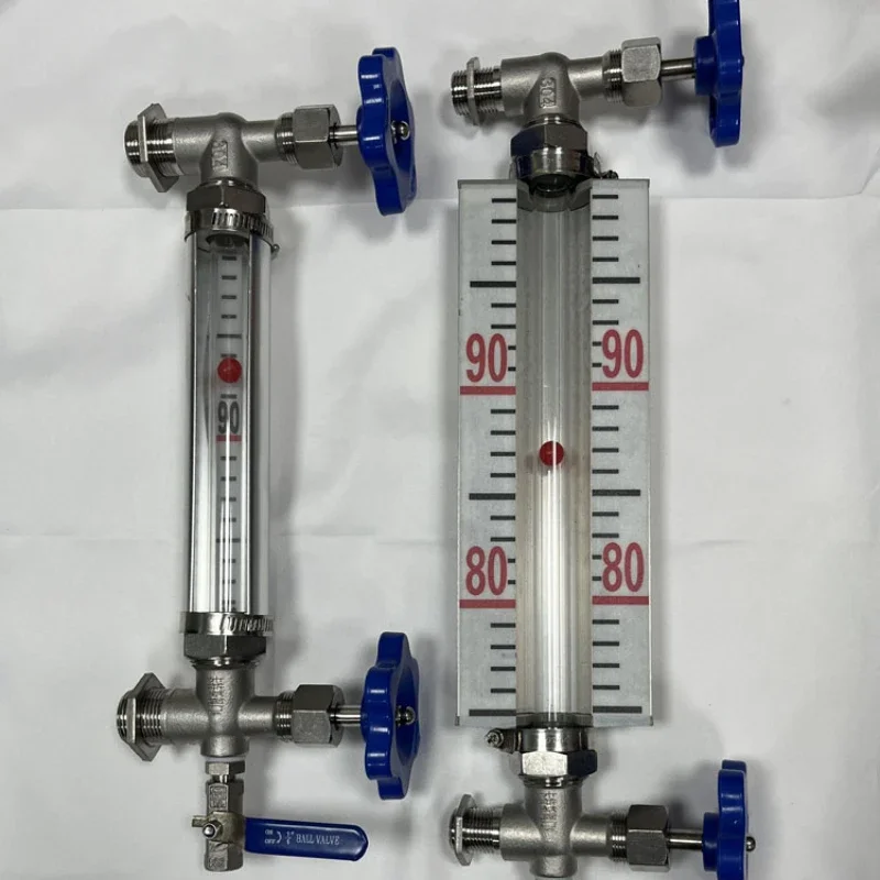 #Aluminum alloy protective sleeve scale plate plexiglass tube water tank level gauge in situ