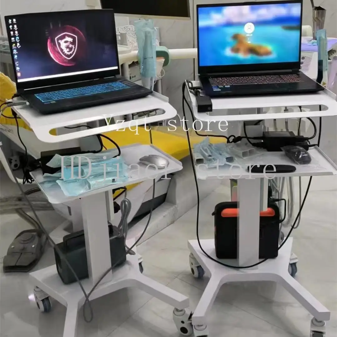 

Mobile Dental Trolley for Oral Scanner Medical Computer Stand Clinic Equipment