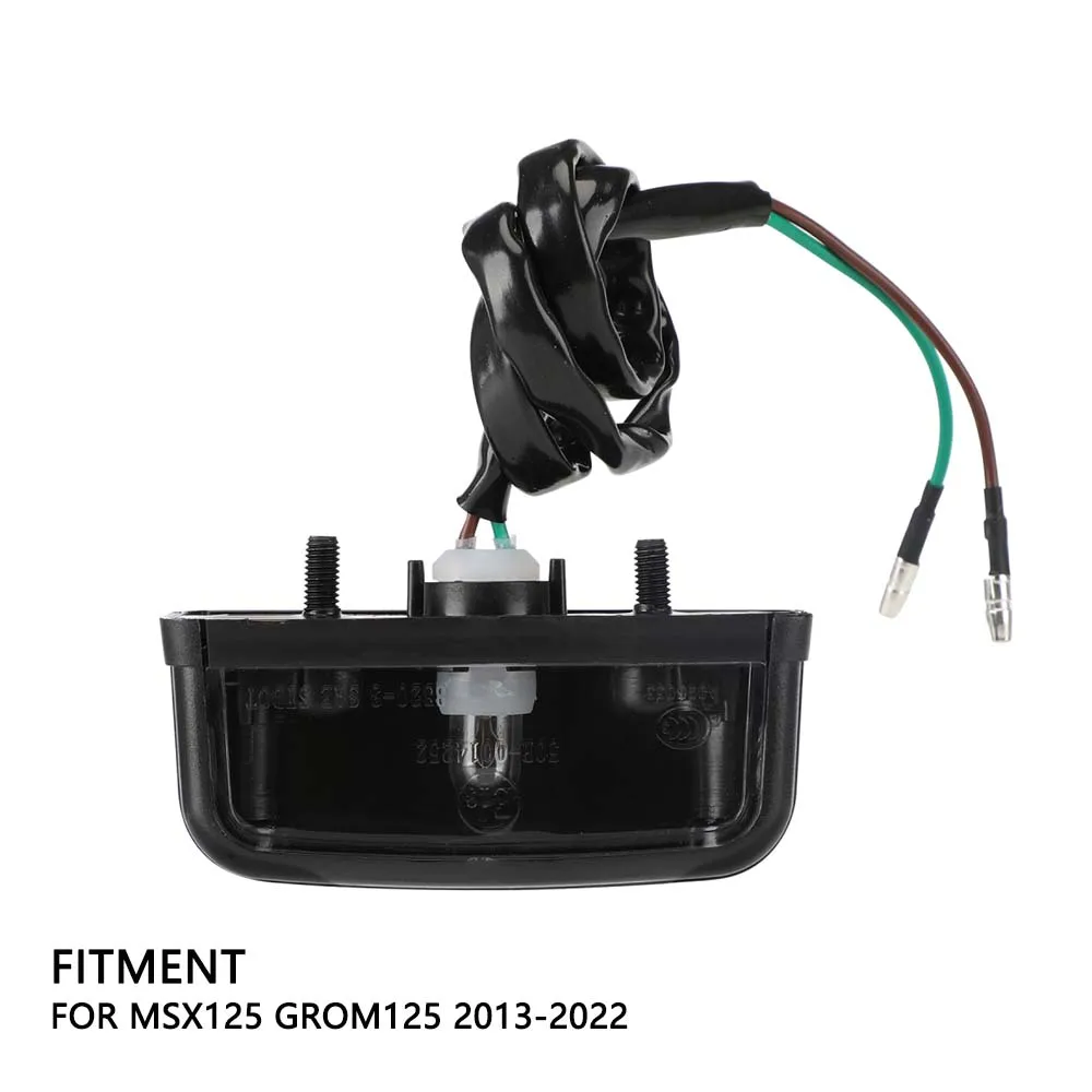 License Plate Lamp For MSX125 Motorcycle Accessories For Honda MSX125 Grom125 2013-2022 Dirt Pit Bike Number Plate Light