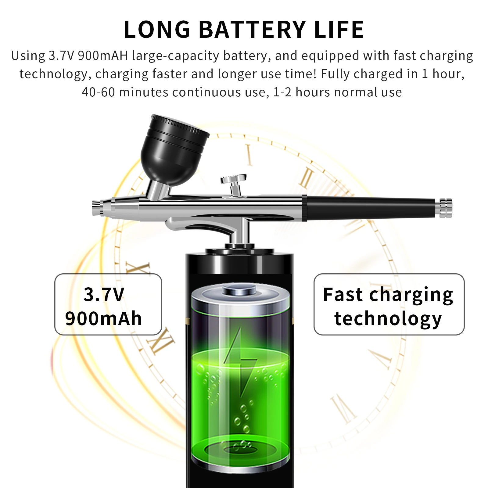 Makeup Spray Gun Airbrush Kit for Makeup Artists Facial Spray Gun for Cosmetics Body Art Airbrushing Equipment