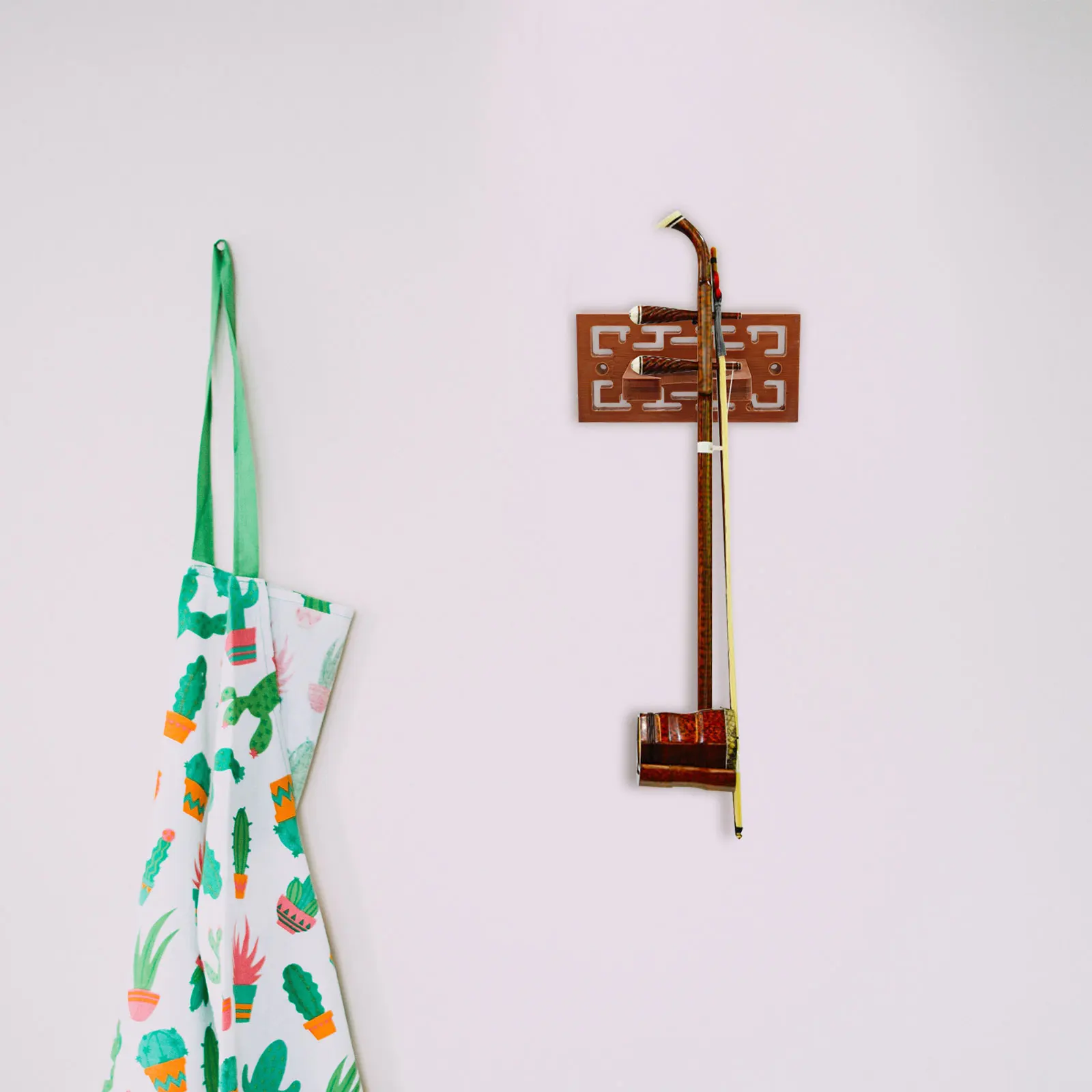 

Wooden Instrument Wall Hook for Ukulele Gourd Flute Erhu Hanger Shelves Sturdy Safe Storage Display Musical Gifts Hardware
