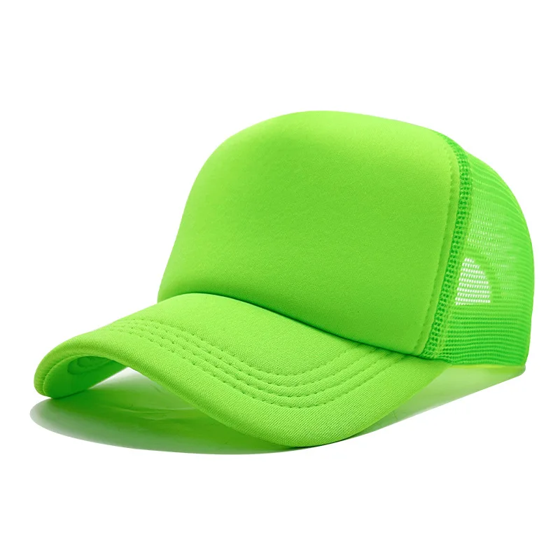 Angepasst Gedruckt Logo Schwamm Mesh Cap Einfarbig Baseball Hut Sonnenschirm Und Sonnenschutz Reise Caps Lkw Kappe Entenschnabel Hüte