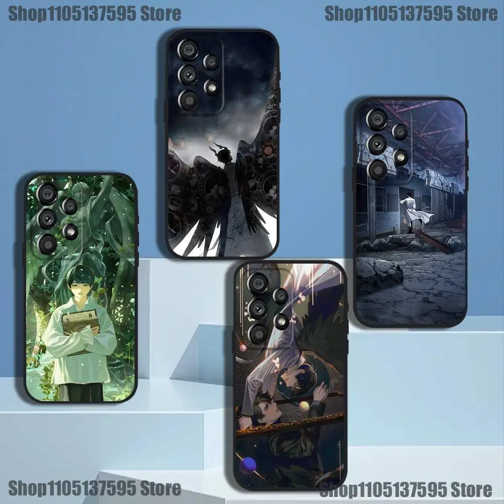 Coque de téléphone avec lecteur omniscient Viewpoint, étui noir souple pour Samsung Galaxy A73,31,32,71,41,53,52,71,22,5G, Note,J7,8,9