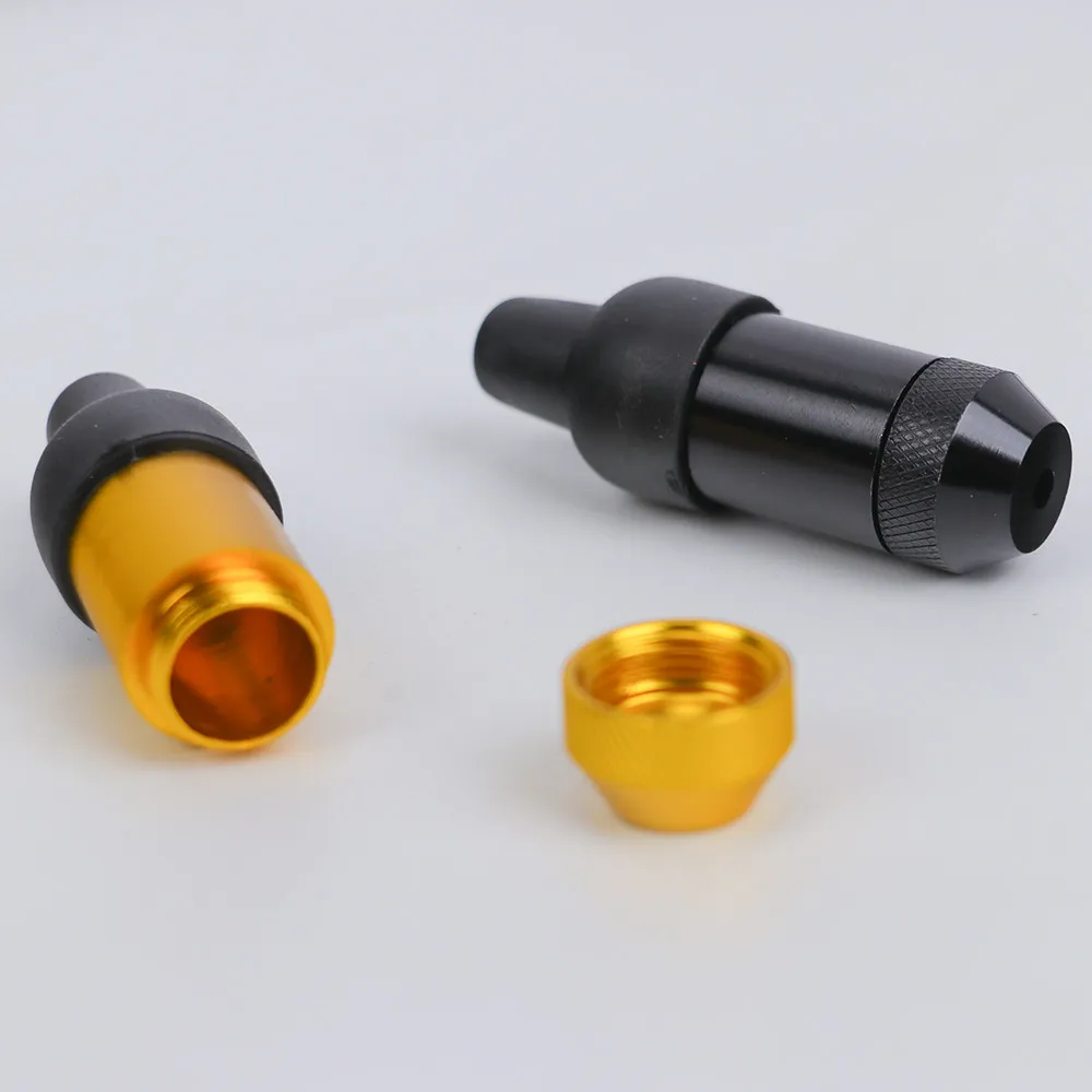 Gold Black Mini Detachable Metal Pipe Portable Herb Tobacco Smoking Accessories Pocket Gift for Men