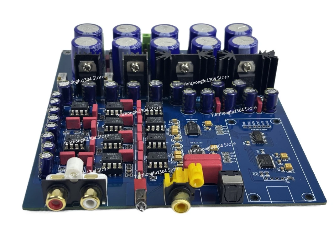 

PCM1794+AK4113 Decoder DAC (Supports Fiber Optic.Coaxial USB input AK4113VF JRC5532 NE5534
