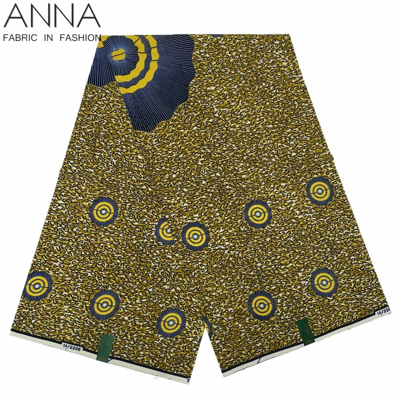 Veritable Wax Ankara Block Prints Batik Fabric African Wax Fabric Nigerian Dutch Hollandais Pagne 100% Cotton For Sewing VL-70