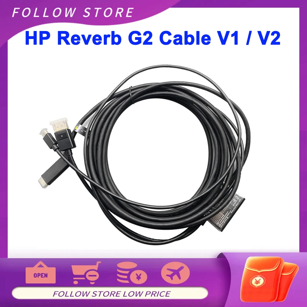 Original HP Reverb G2 Cable V2 L72080-002 HP Reverb VR Headset G2