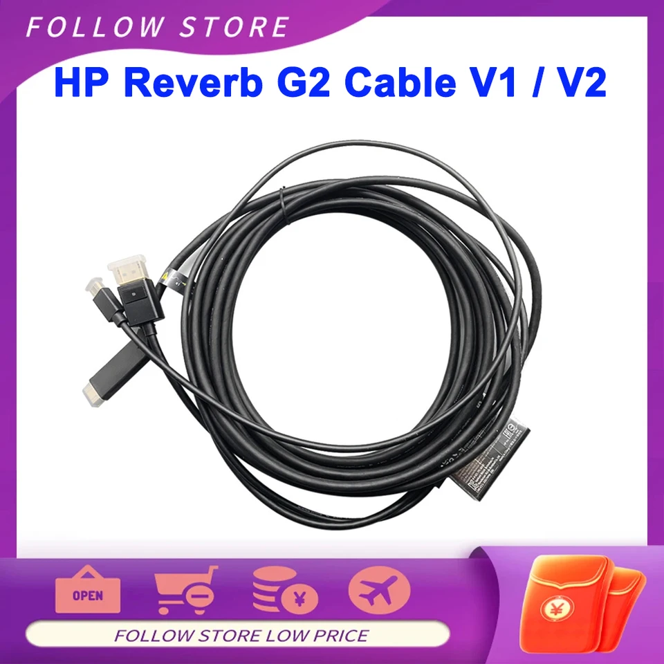 Original HP Reverb G2 Cable V2 L72080-002 HP Reverb VR Headset G2