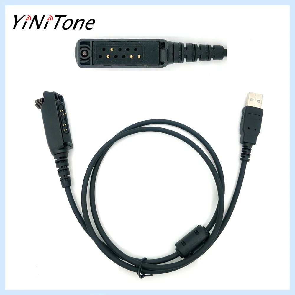 Kirisun DP990 Walkie Talkie Programming Cable, 1 Meter USB Cord for Firmware Update & Channel Setup