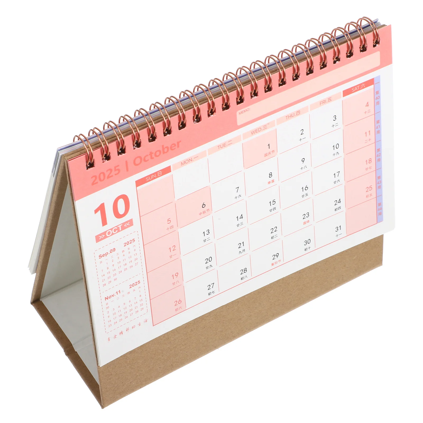

Desk Calendar Notepad 2025 Planner Standing Decoration Monthly Planner Home Office Classroom Accessory Time Management Tool