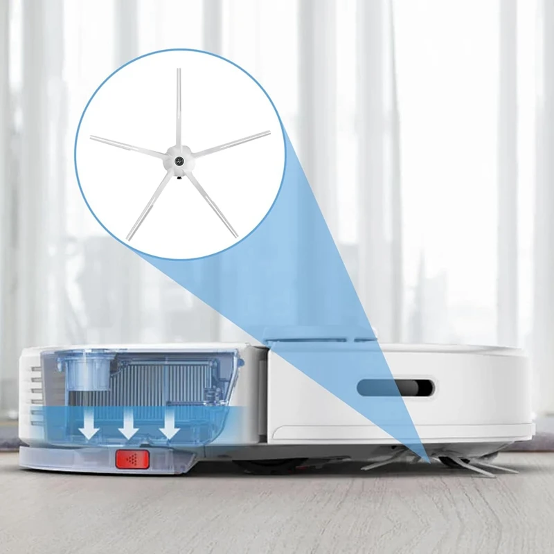 Replacement Side Brushes For Roborock S50/S51/S55/S5/E20/E25/C10/T6/T60/T65/S6 S7 S8 Vacuum Cleaner Accessories