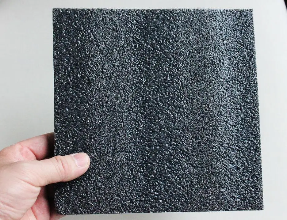 Thickness 2cm Square Black Cushion Polyethylene Foam Sheets Size 20*20cm