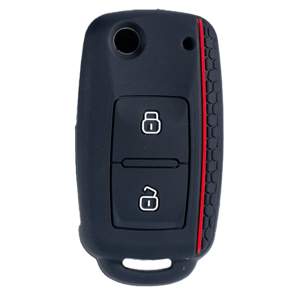 New Silicone Car Key Case Cover Shell For VW Volkswagen Amarok Polo Golf 4 5 6 MK4 MK6 Bora Jetta Altea Alhambra Passat B5 B6 B7 view 5