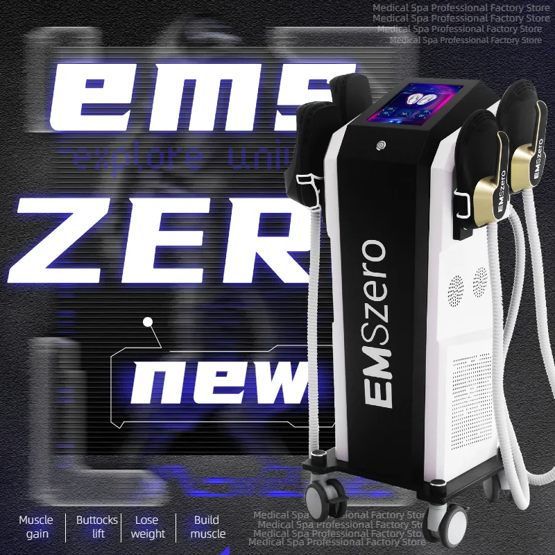 

Muscle Stimulator Body Sculpting EMSzero Machine 4 Handles RF 200Hz Fat Burning Commercial/Home Use Machine