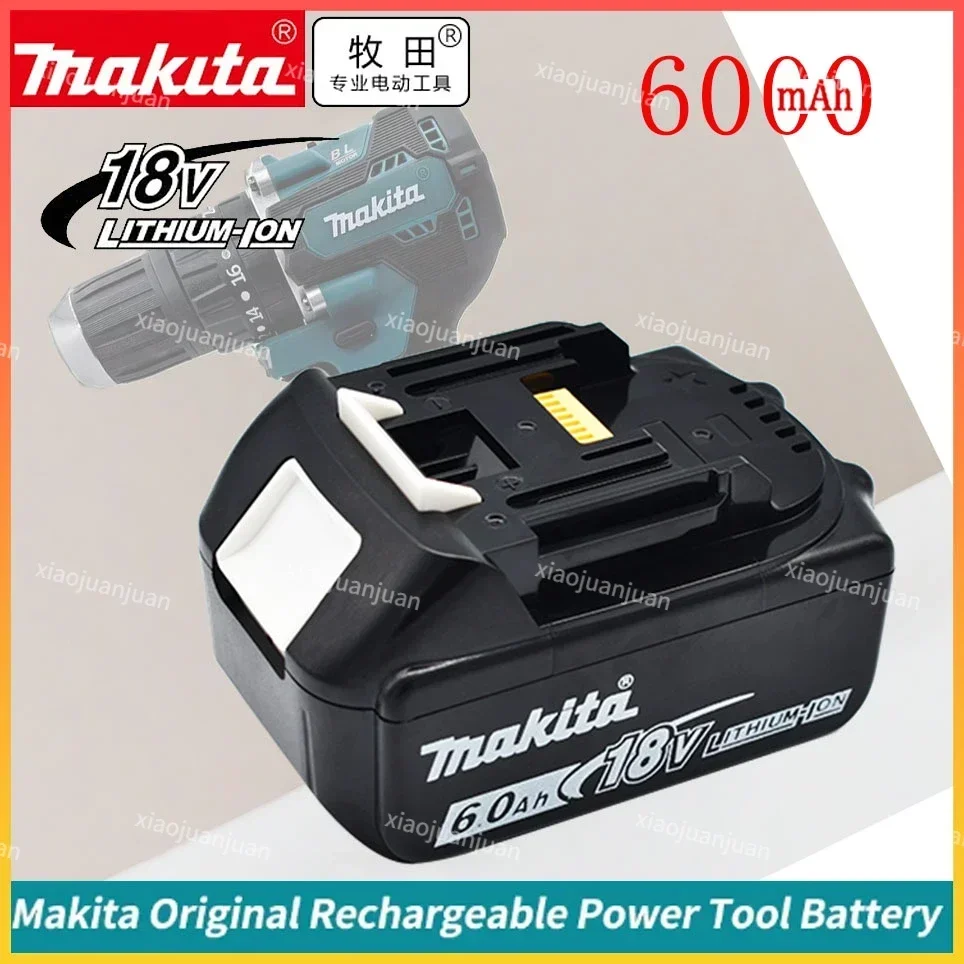 

Makita 100% original 18V Makita 6000mAh lithium-ion rechargeable power tool 18V replacement battery BL1860 BL1830 BL1850 BL1860B