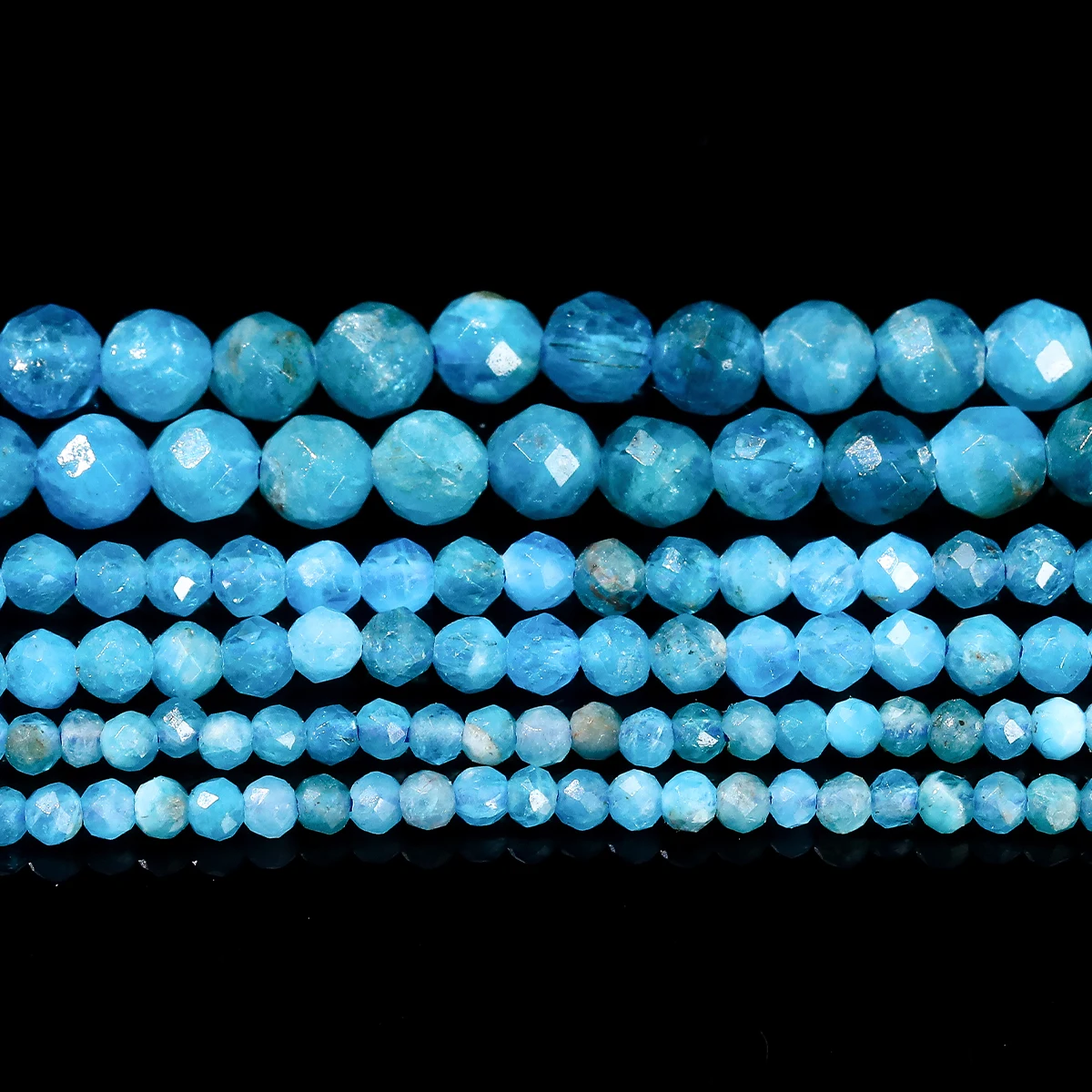 2 3 4mm Natural Faceted Apatite Beads Loose Spacer Seed Small Bead for Jewelry Making Diy Necklace Bracelet Accessory 15