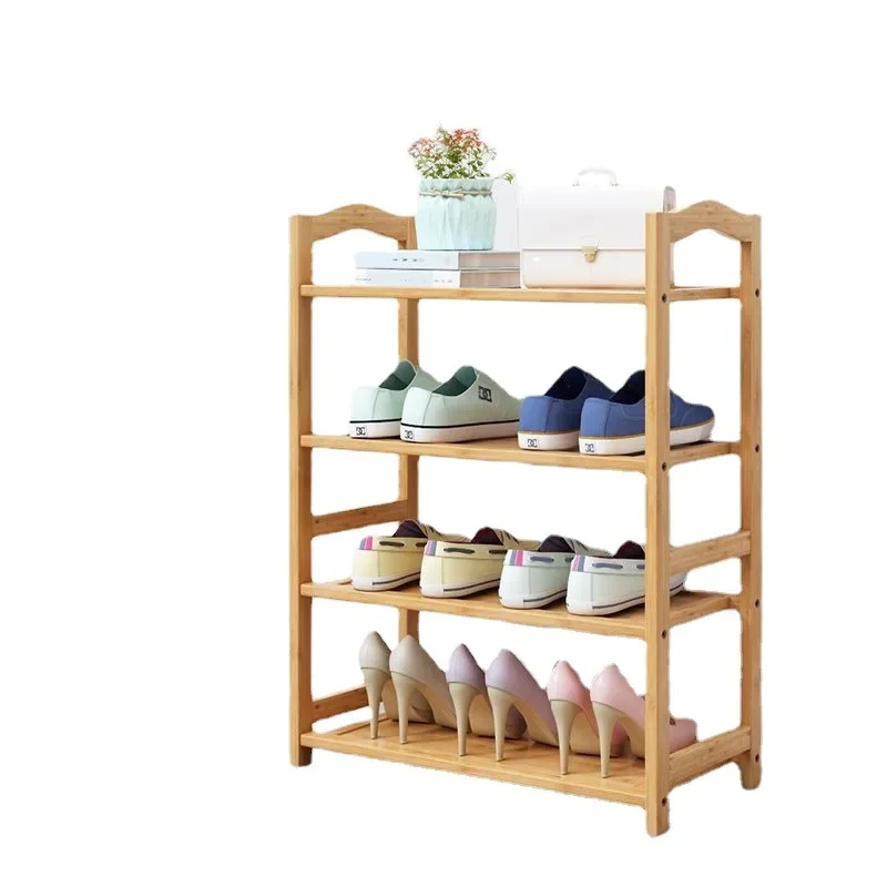 Bamboo Shoe Rack Multifuncional Shelf for Kitchen Home Organizer Moistureproof Book Shelf Shoerack