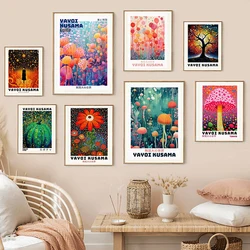 Lnspired By Yayoi Abstract Art Yayoi Kusama Japanese Art Wall Art Canvas Painting Nordic Poster Home Living Room Decor