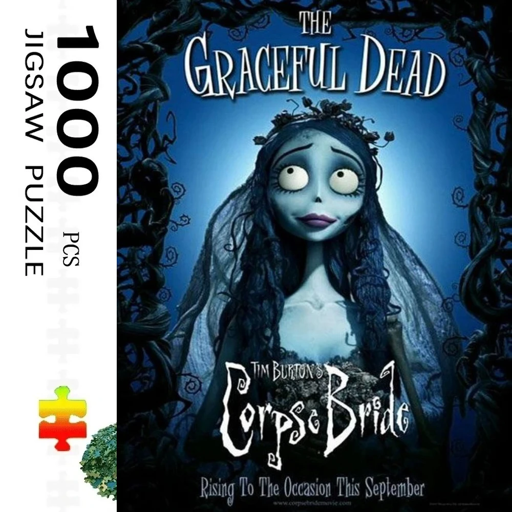 

Пазл на 1000 элементов для взрослых: «Мертвая невеста» (фильм ужасов), развивающая игра, рождественский подарок, декоративная картина