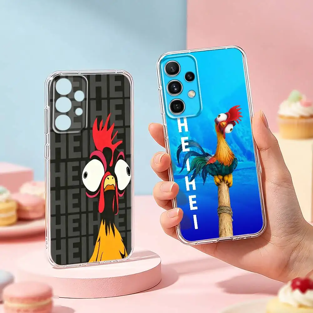 

The rooster Heihei phone Case For Samsung S25,24,21,22,23,30,Ultra,20,Plus,Fe,Lite,Note Transparent Cover