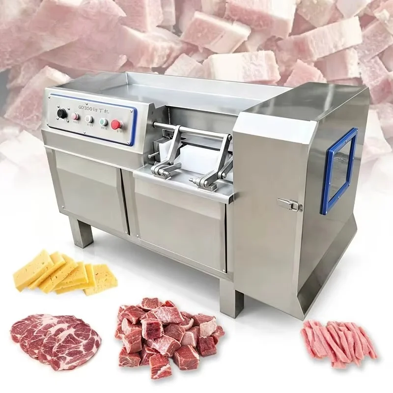 Beef Frozen Block Cube Kebab Cut Dice Hot Sale Pork Cutter Chicken Meat Cutter Machine