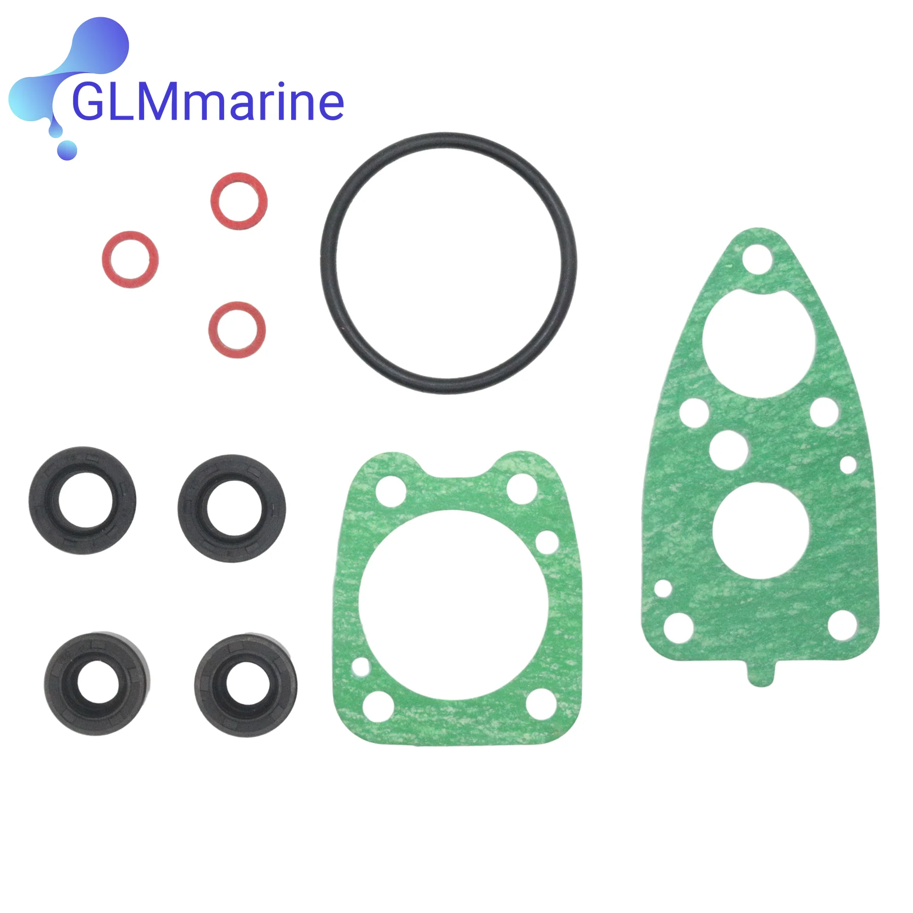 Lower Unit Gasket Seal Kit for Yamaha 2-Stroke 4-Stroke 4HP 5HP Outboard Motor 6E0-W0001-C1 18-0028