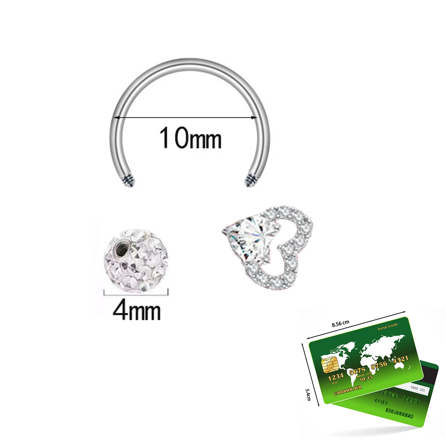 1Pcs Stainless Steel Piercing Lip Ring Bat Butterfly C- Shaped Lip Stud for Women Girl Fashion Gothic Lip Piercing Body Jewelry