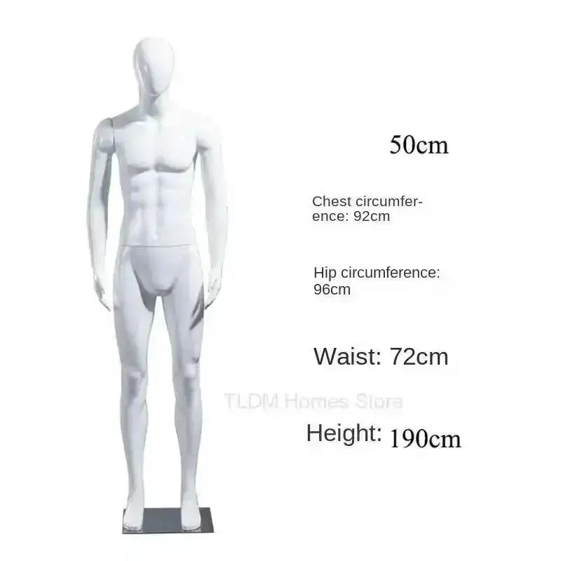 

for Men's Male Model Store Clothing Nude Couture Props Full Body Plastic Dummy Shopping Mall Window Display Clothes Mannequin
