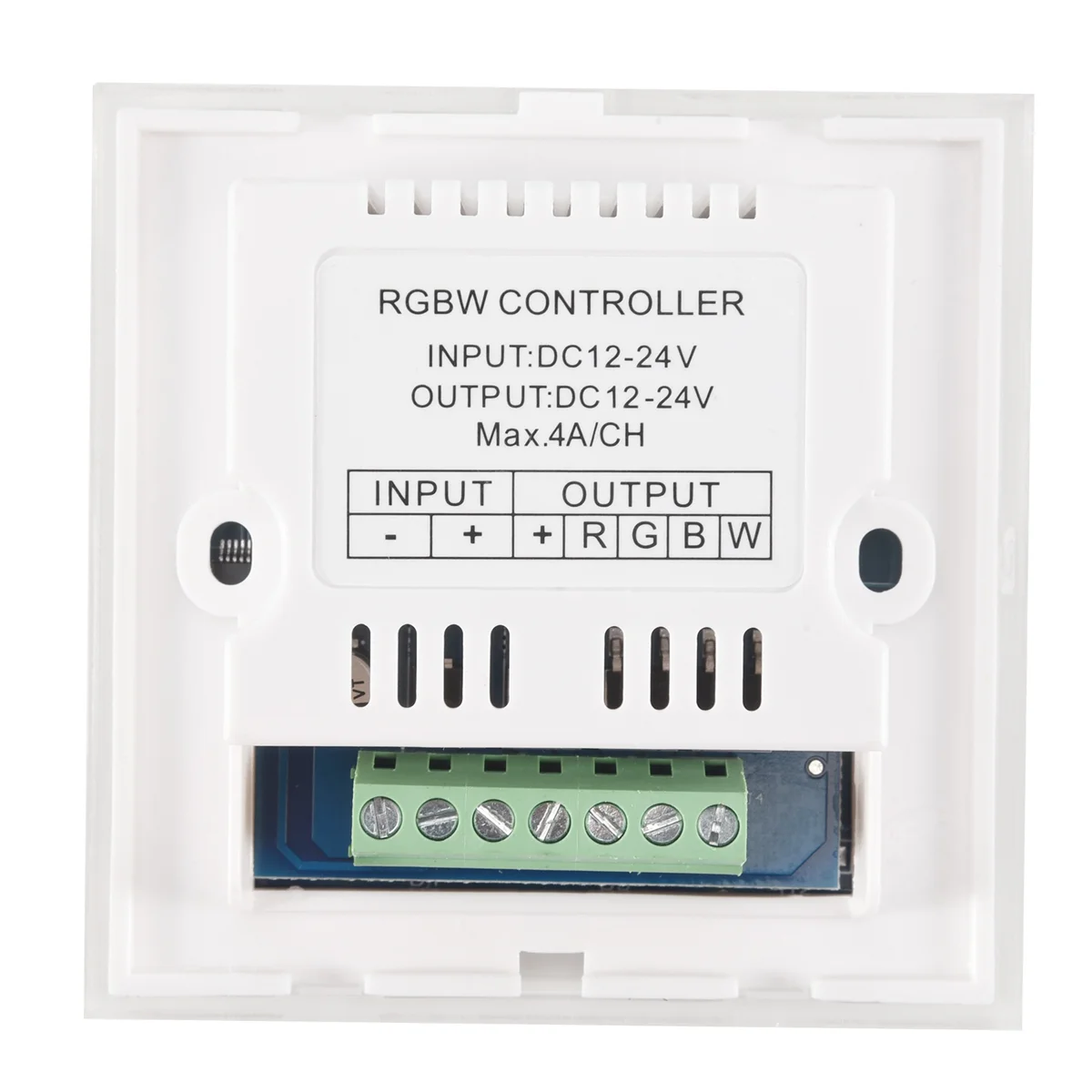Controlador de pared con panel táctil DC12V-24V RGB/RGBW, blanco