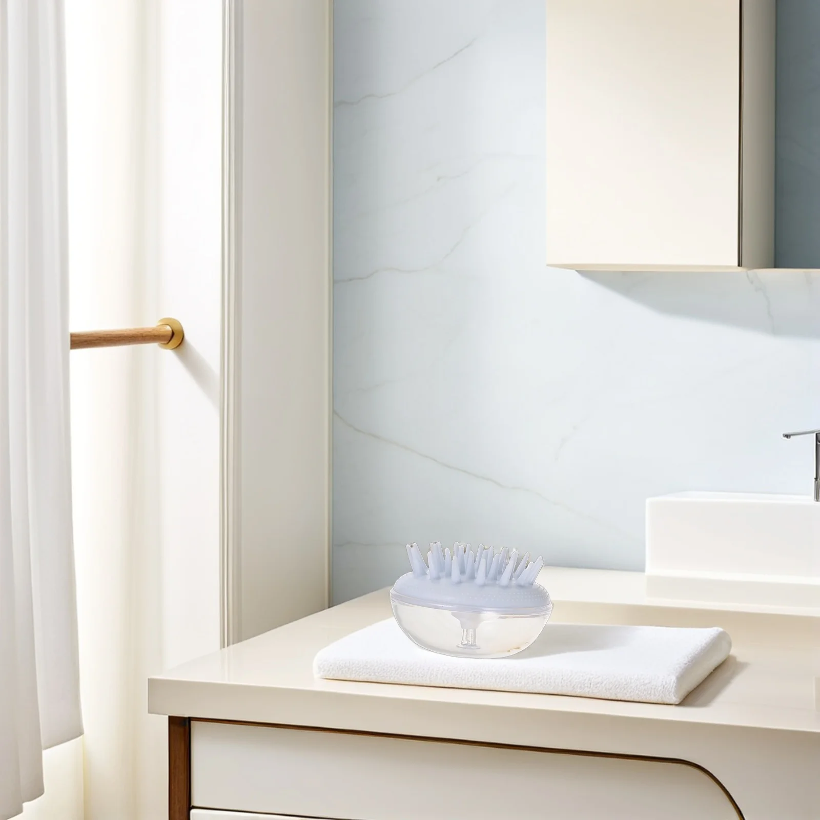 

4Pcs Pet Shampoo Bath Brush Dog Grooming Massage Scrubber Comb for Long Short Haired Cats Dogs Hair Brush for Dogs