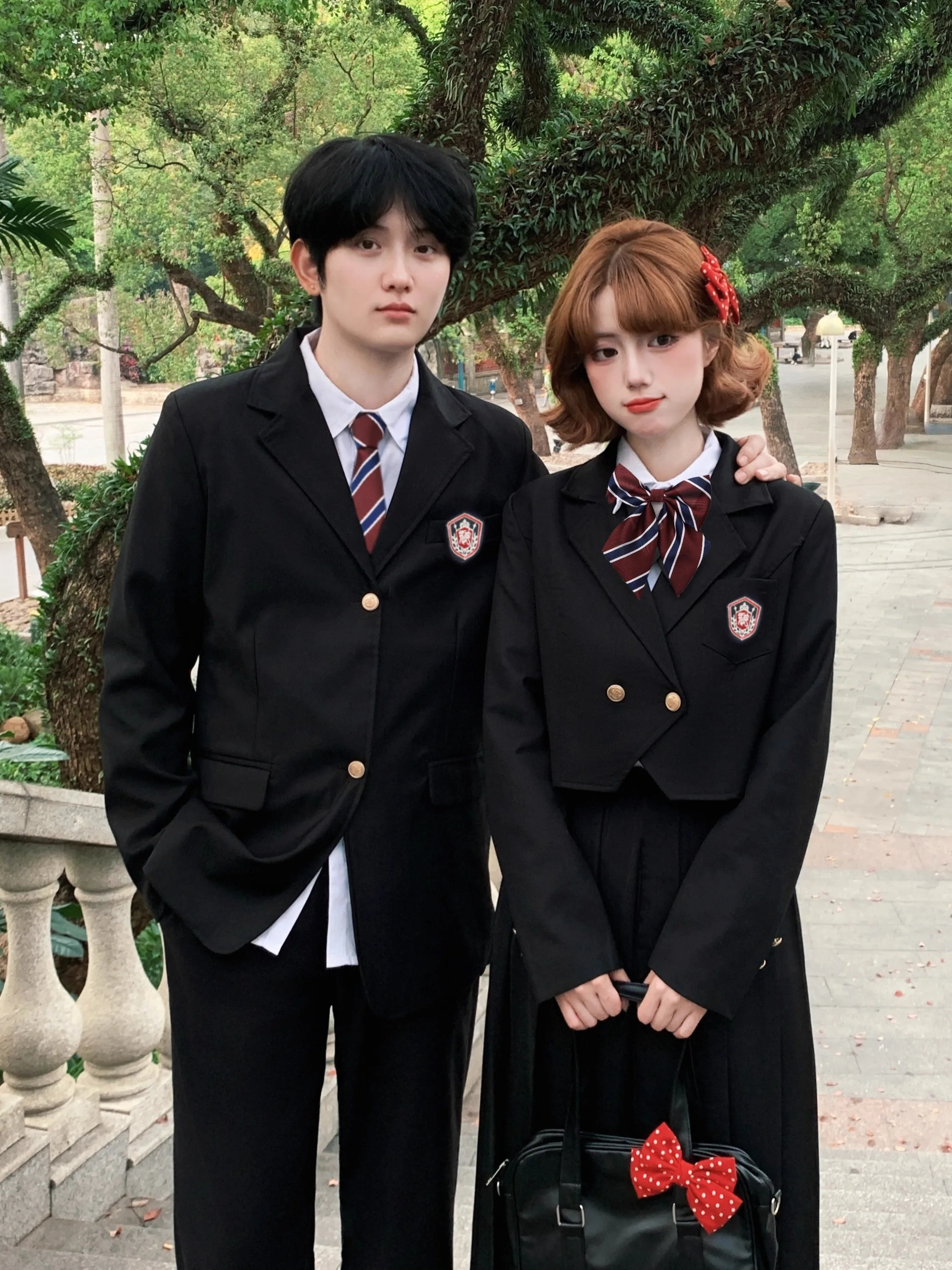 

Korean Sle High School orm Set Chorus Performance Sports Meeting Class orm Middle School Briti Suit Autumn Polyester