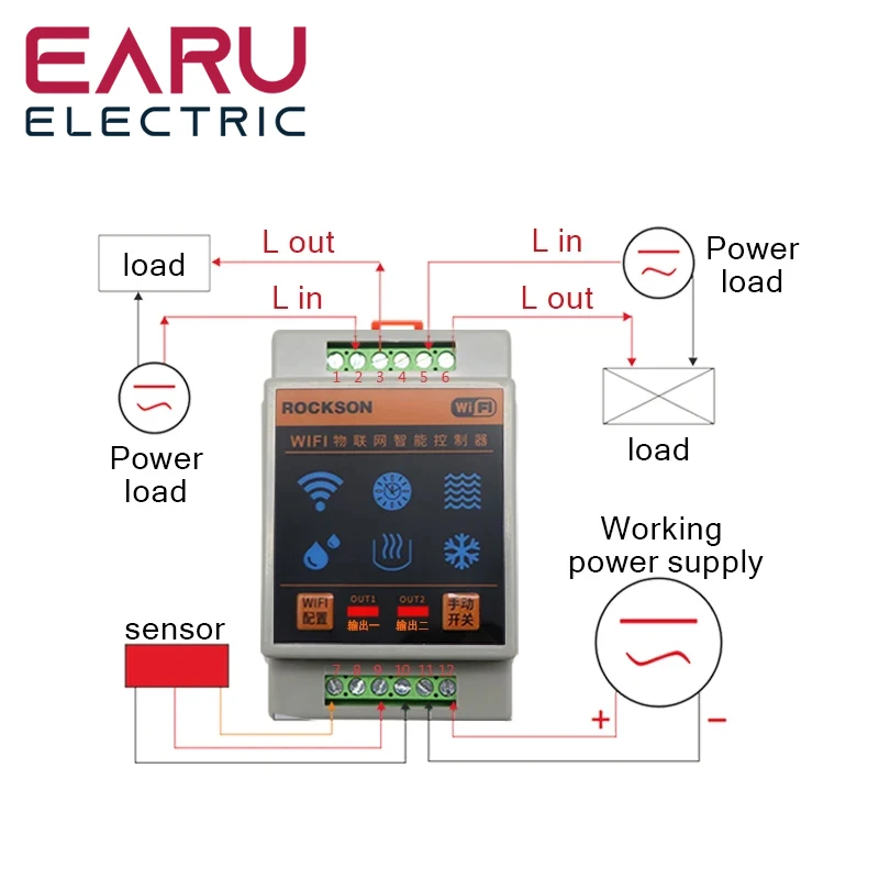 Imagem -03 - Wi-fi Smart Termostato Controlador de Temperatura e Umidade Trv Caldeira Digital Aquecimento Temporizador de Refrigeração Alarme Aplicativo Tuya Smart Life