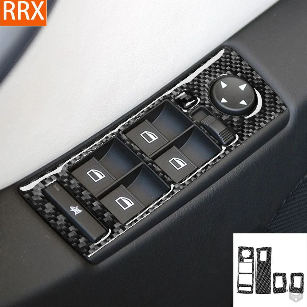 

Для BMW X5 E53 2000-2006 настоящая мягкая наклейка из углеродного волокна Кнопка подъема окон рамка панель крышка автомобиля внутри декоративные аксессуары