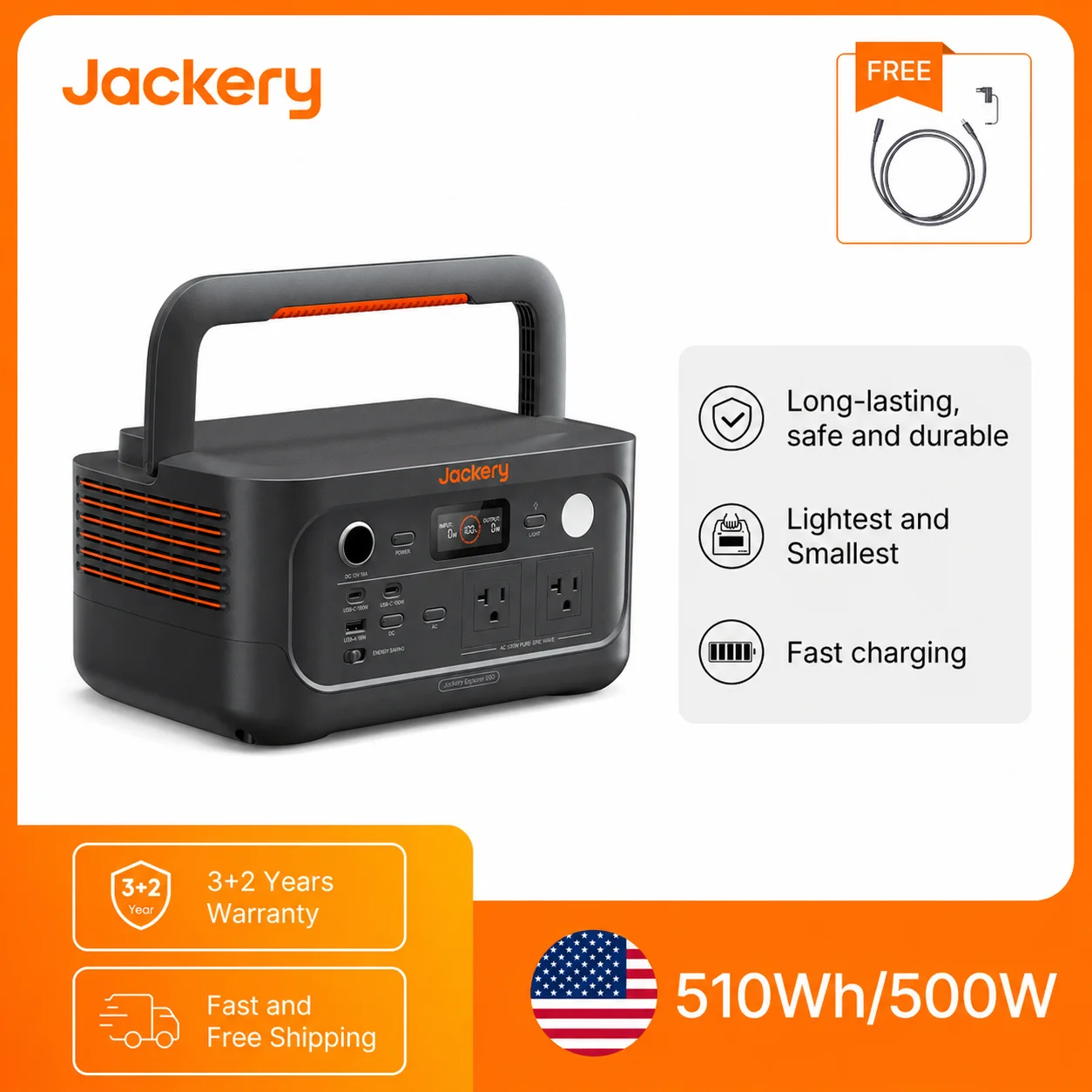Power Outdoor Jackery - Jackery Portable Power Station Explorer 500