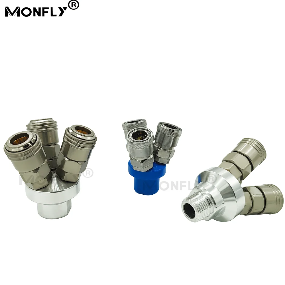 C-type Circular Three-way Quick-plug Connector SMY Circular Two-way Pneumatic Connector SMV Air Pump Air Compressor Connector