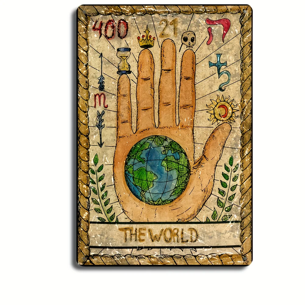 （2D Tin painting）Vintage Tarot Card 