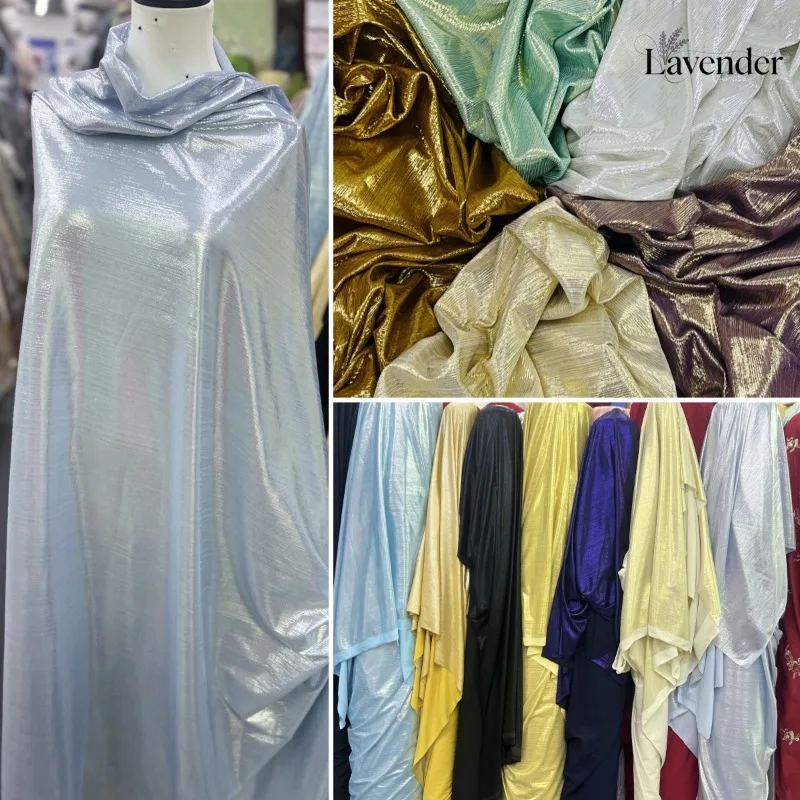 Liquid Gloss Beauty Silk Fabric Smooth Drapable Sewing Material Dress Cheongsam Soft Shiny Apparel Textile Handmade Garment