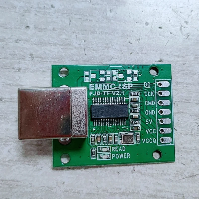 AU6438BS Chip 3-wire EMMC-ISP wysokiej prędkości latający drut narzędzie USB-B typ komputera komunikacji