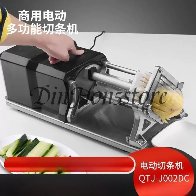 Commercial Stainless Steel Electric French Fries Cutter Automatic Potato Strip Cutting Machine Kitchen Electric Potato Slicing