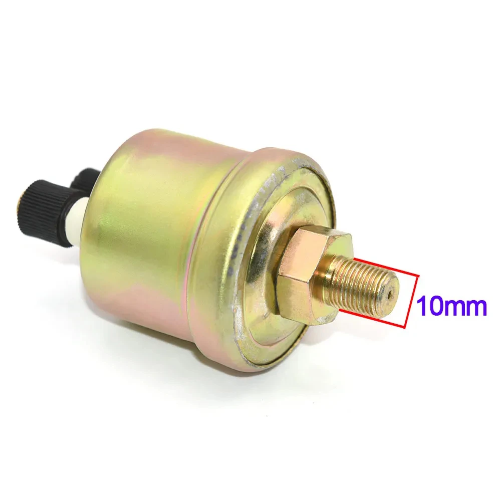 

AD Universal Oil Pressure Sensor 1/8NPT 10mm 0-10BAR for Oil Pressure Gauge Sender Switch Diesel Generator Part